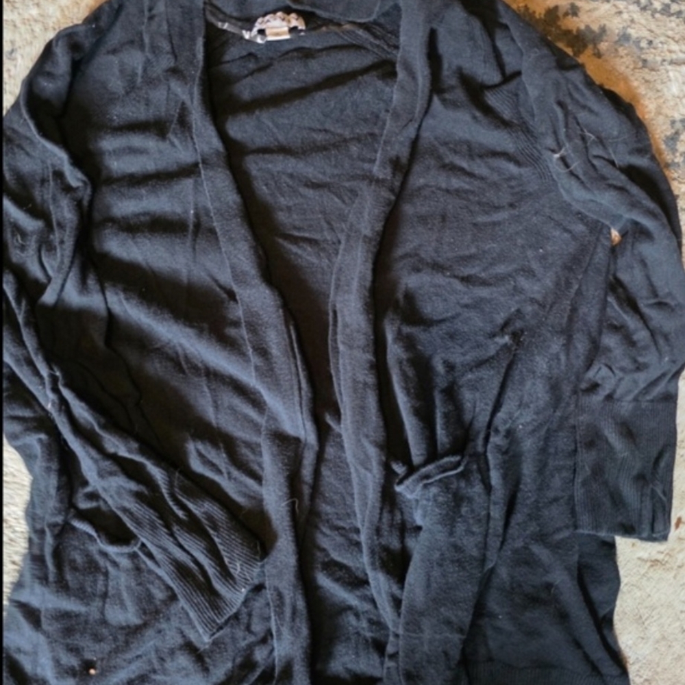 Ava & Viv Black Cardigan Sweater